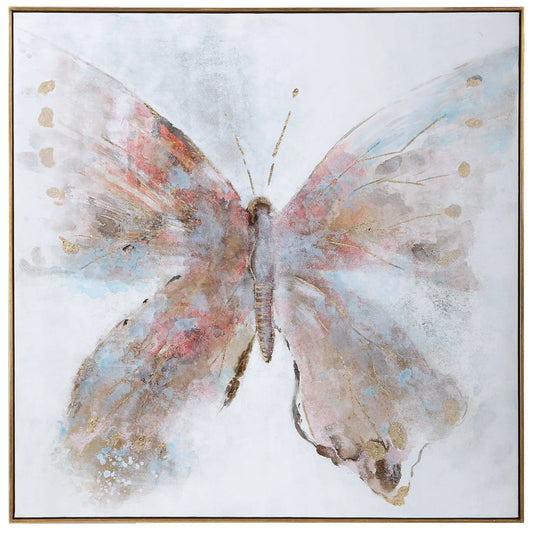 Whimsical Hand Painted Butterfly Art