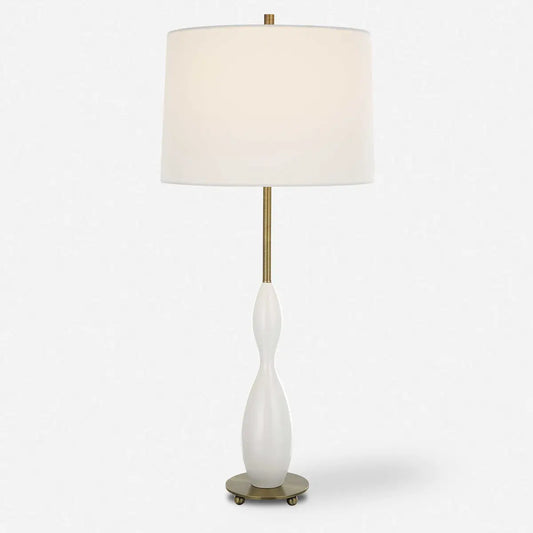 White Ceramic Buffet Lamp