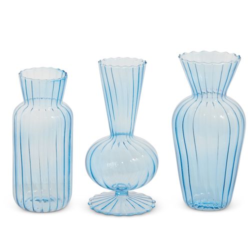 Blue Bud Vases, 3 styles
