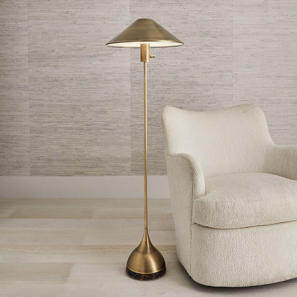 Brass & Marble Floor Lamp