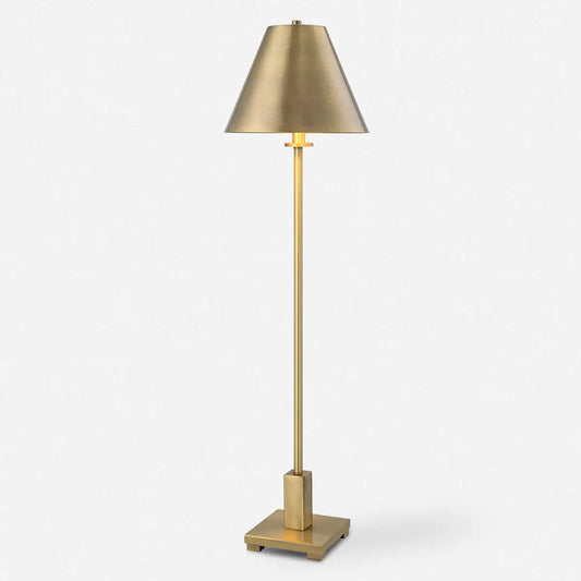 Brushed Brass Buffet Lamp