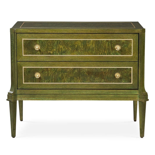 Green 2 Drawer Cabinet