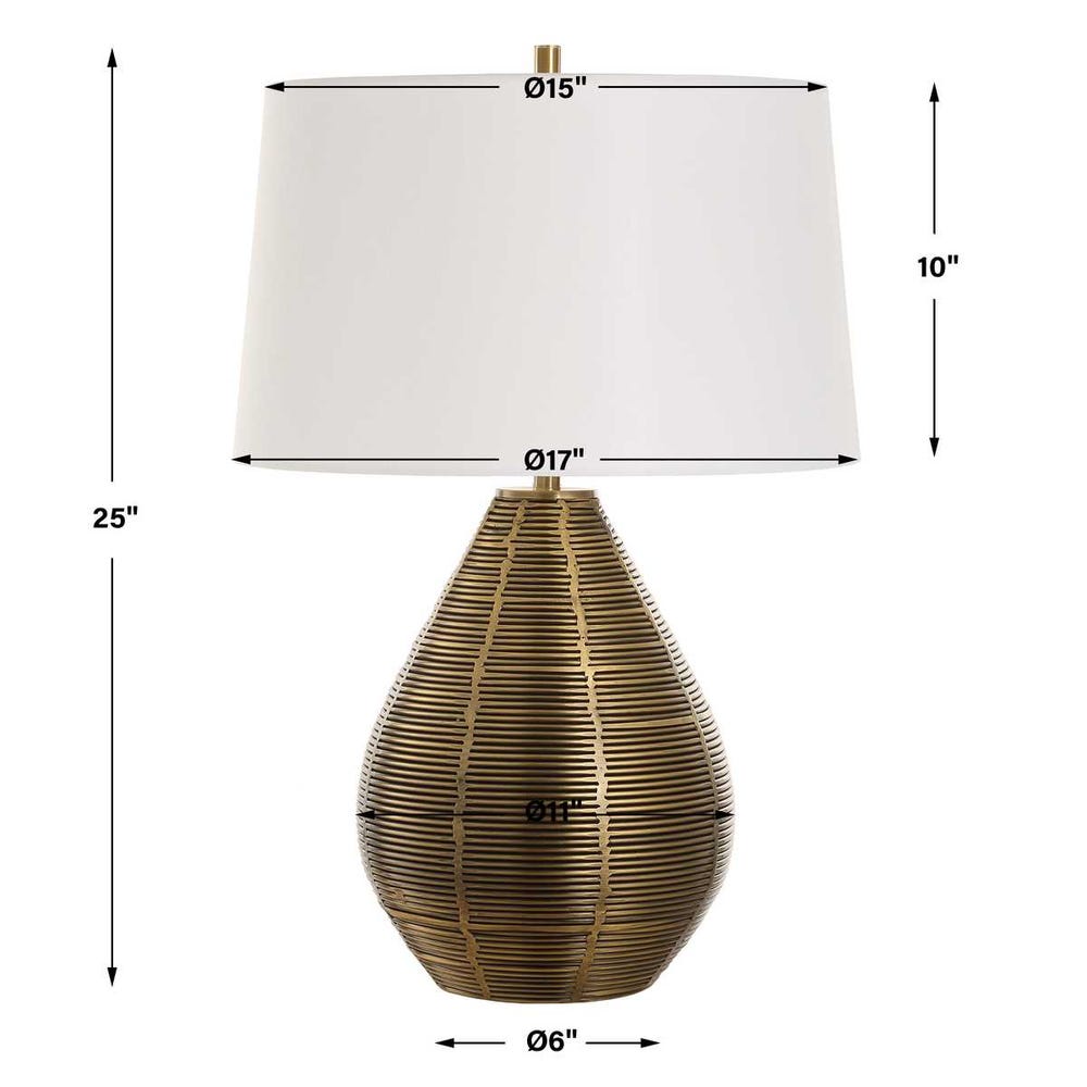 Knowles Brushed-Brass Table Lamp