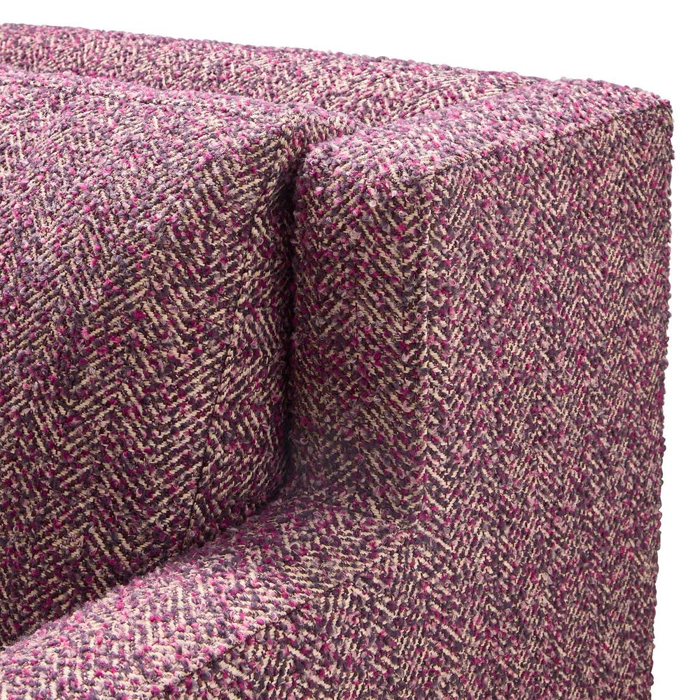 Wine Tweed Swivel Chair